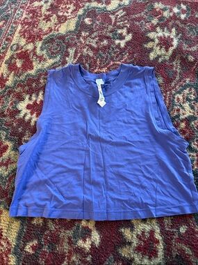 lululemon athletica Periwinkle Sleeveless Crop Tank